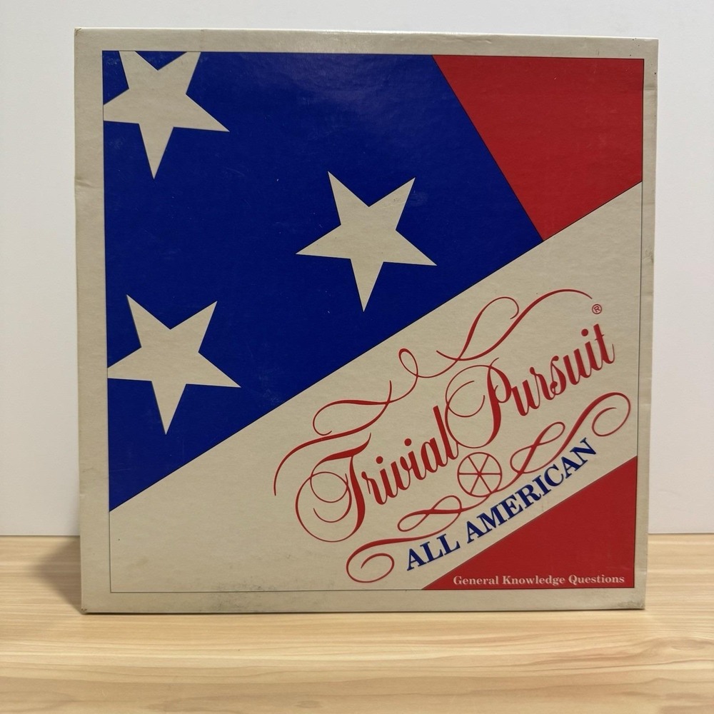 Trivial Pursuit All American Vintage 1993 Parker Brothers Board Game New Open Bx - Picture 2 of 14